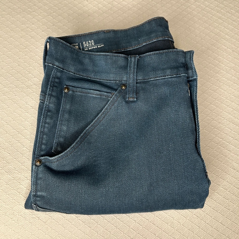 G-Star Elwood 5620 3D Super-Slim Fit Men's Jean, Pacific Wash, 32 W, 30 L